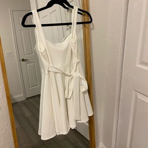 Lucy in the Sky White Tie back dress